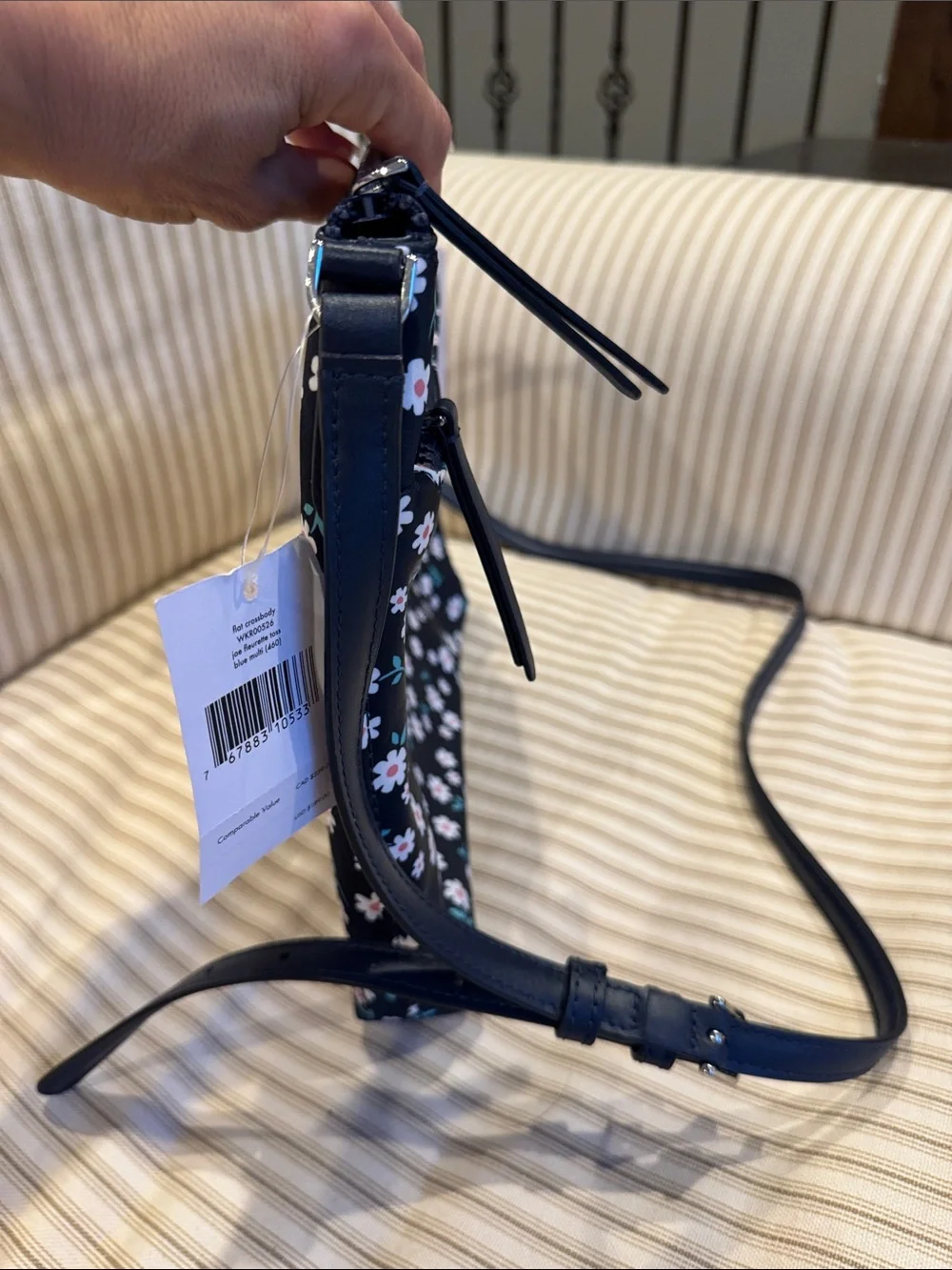 Kate spade jae flurette toss floral flat crossbody bag purse NWT